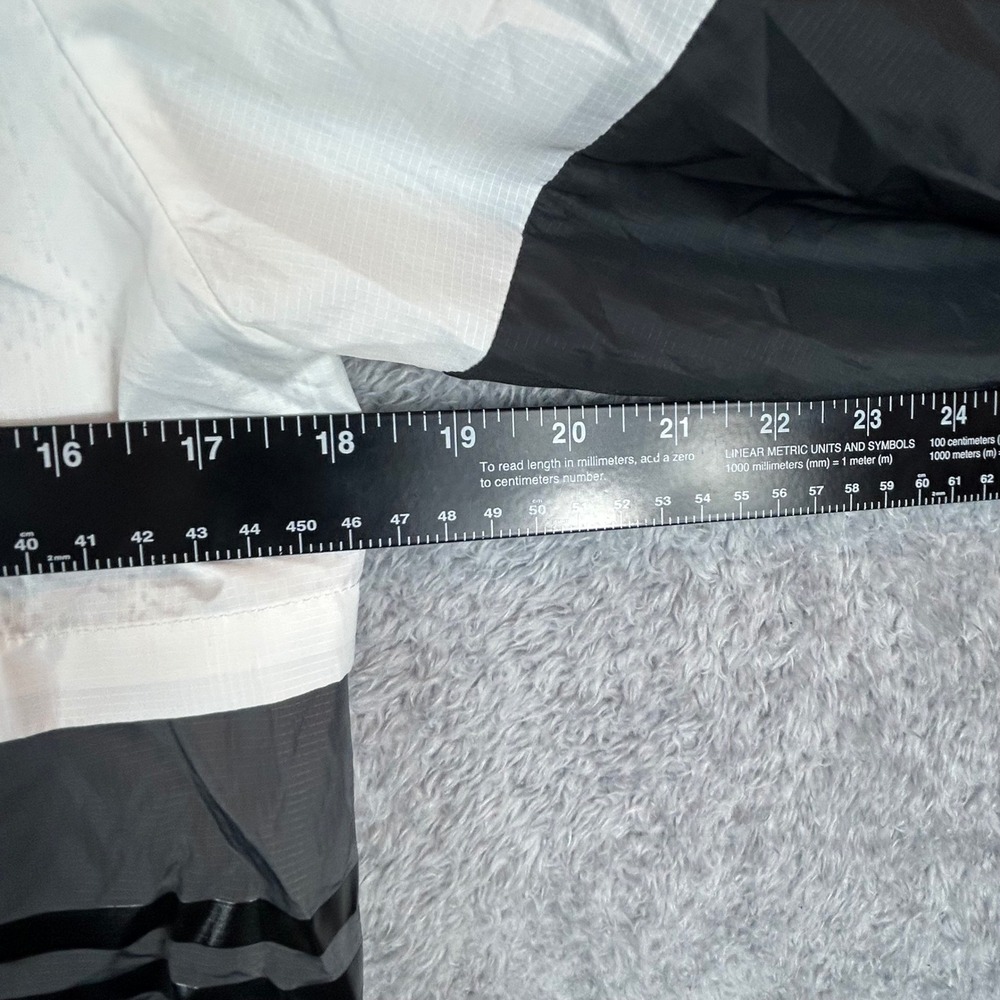 Adidas Womens Colorblock Hooded Windbreaker Jacket White Black CY7320 Sm. *READ* - Picture 5 of 8